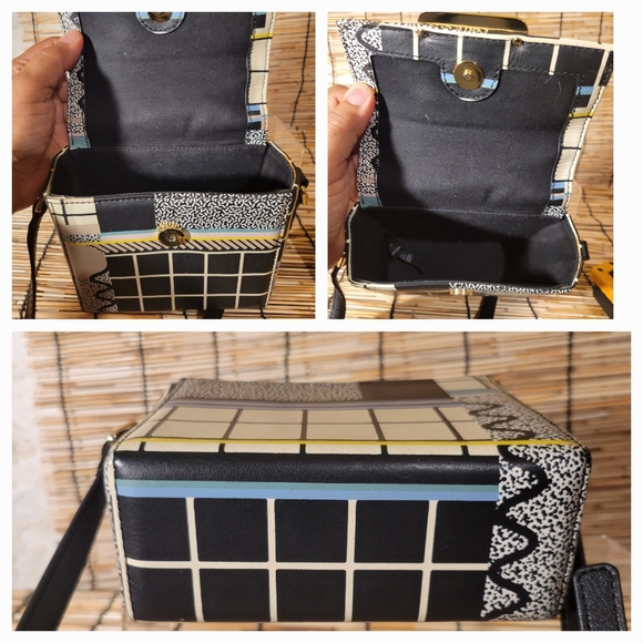 Rare & Other Stories Women's Bold Graphic Leather Crossbody Bag - Picture 5 of 6